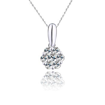 璀璨星光，點亮優雅——諾曼諾蘭18K白金鉆石項墜品鑒